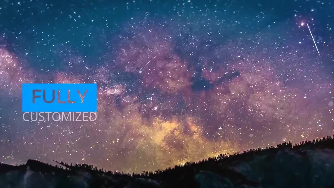 精美明亮的六角形幻灯片素材库精选AE模板