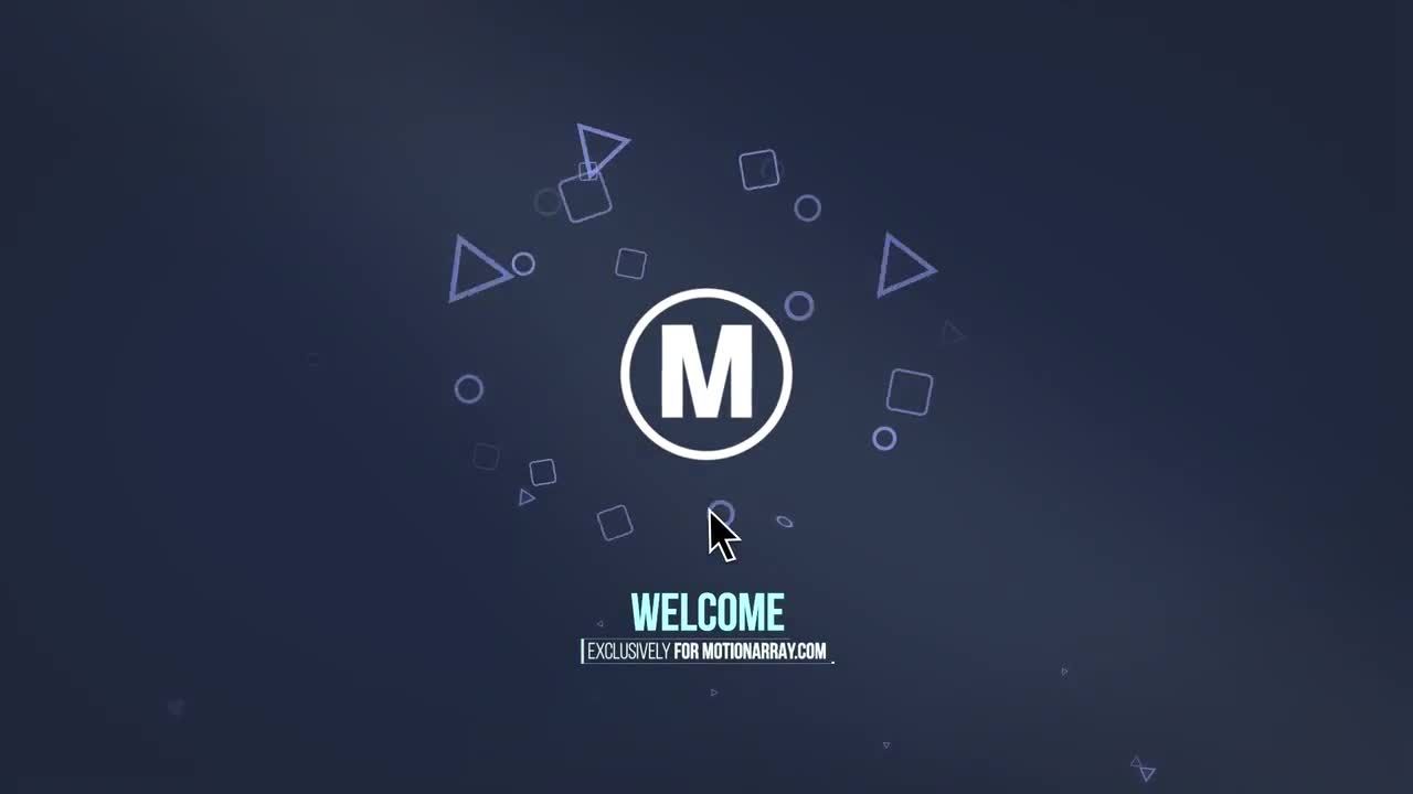 鼠标单击徽标素材库精选AE模板