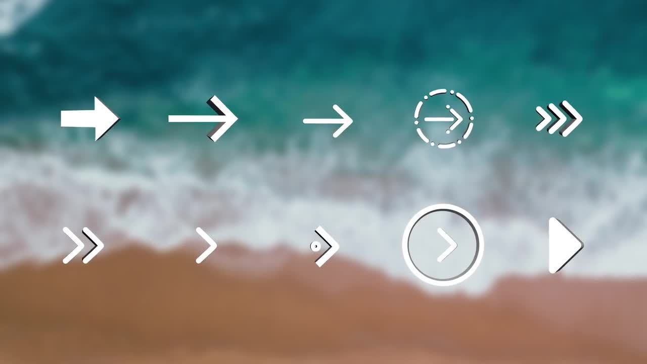 40个动画箭头包素材库精选AE模板