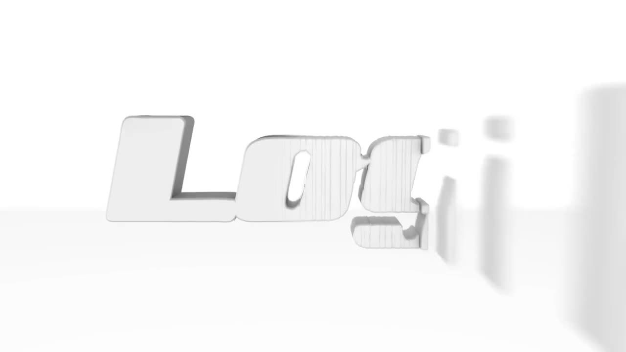 电影白色转换徽标显示素材库精选AE模板