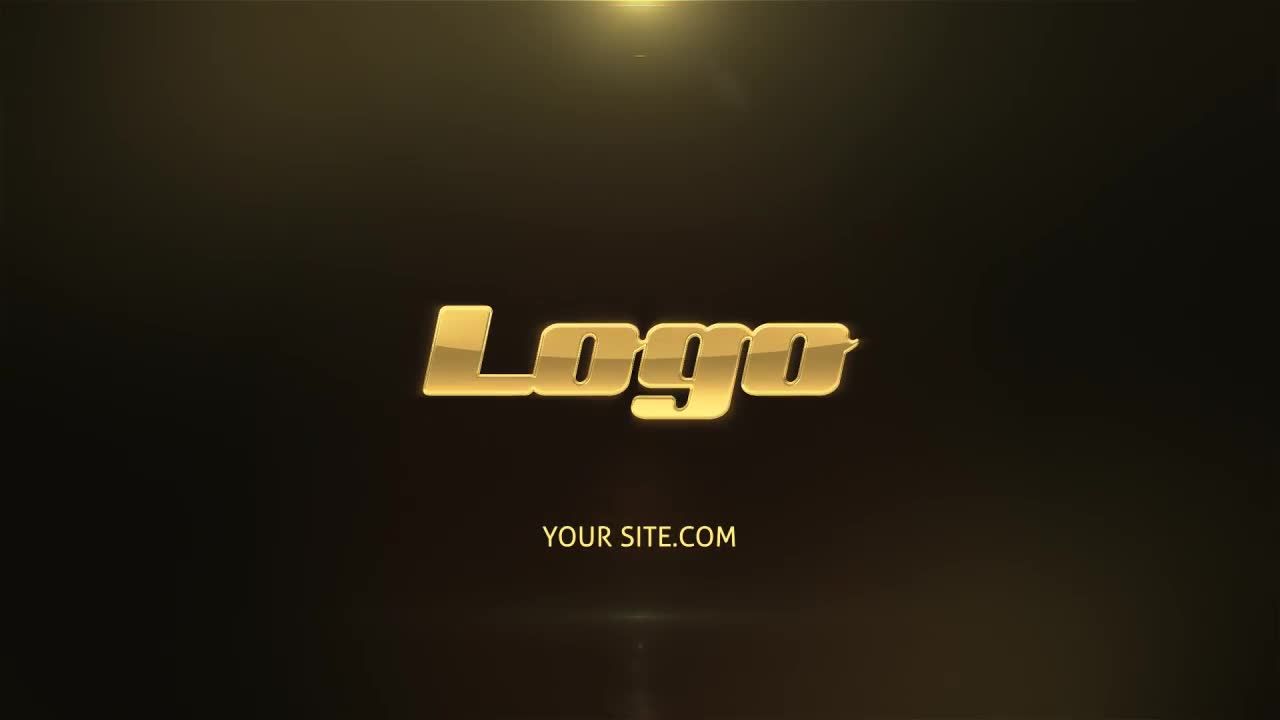 动态的动画stokes和粒子相结合的金属徽标素材库精选AE模板