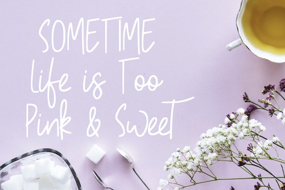 Pinky Sweet Cute Font插图2