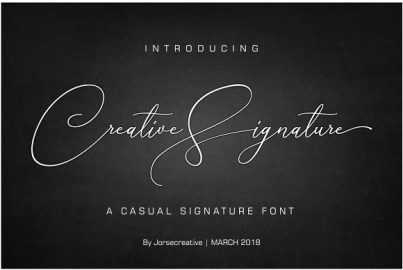 Creative Signature Font素材之家精选英文字体