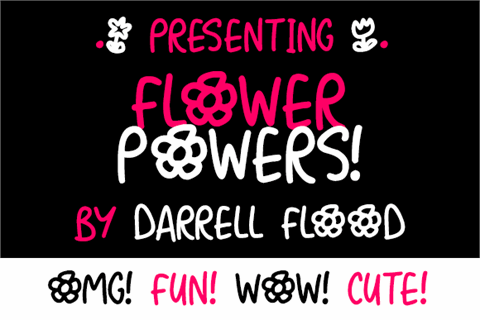 Flower Powers font素材之家精选英文字体