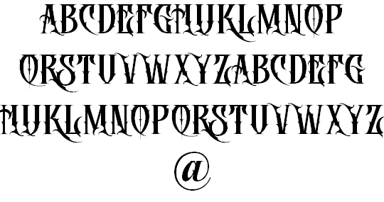 DEATH CROW font插图8