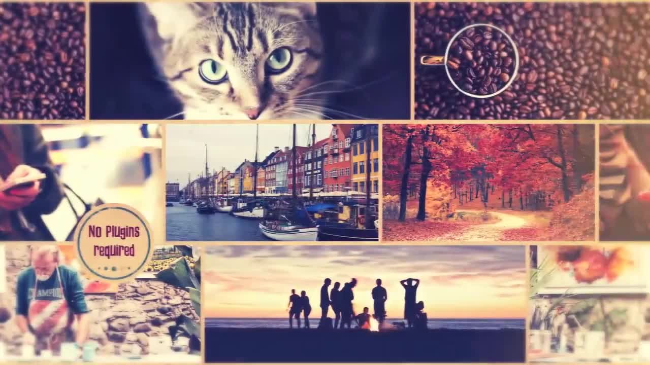 甜蜜回忆幻灯片动画素材库精选AE模板