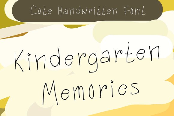 Kindergarten Memories素材之家精选英文字体