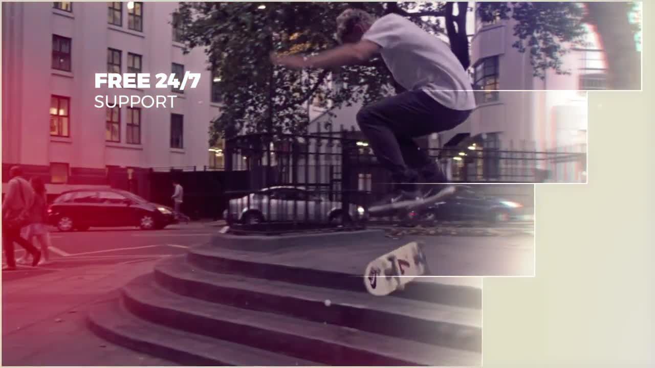 流畅的彩色光圈视频文字商业媒体活动介绍素材库精选AE模板