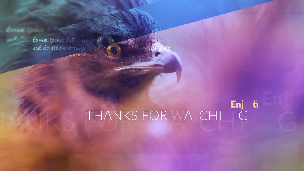 优雅玻璃质感动态转场效果幻灯片素材库精选AE模板