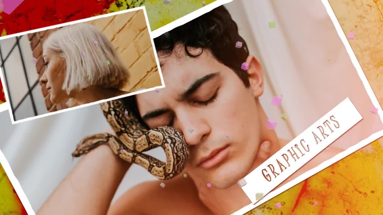 时尚创意设计的动态动画夏季幻灯片素材库精选AE模板