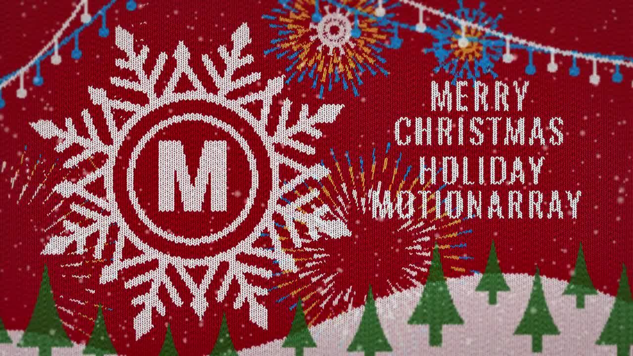 圣诞节场景Logo显示创意卡通节日促销素材库精选AE模板