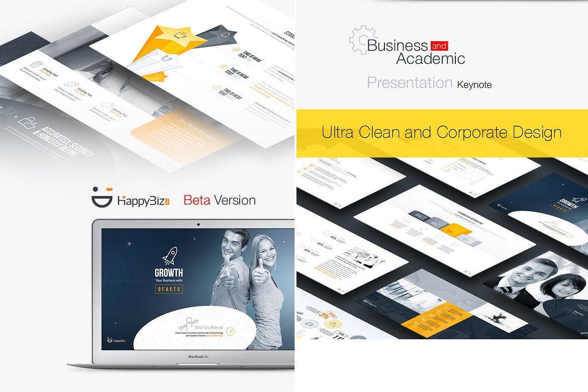 干净、创意、现代的商业PowerPoint包插图(5)