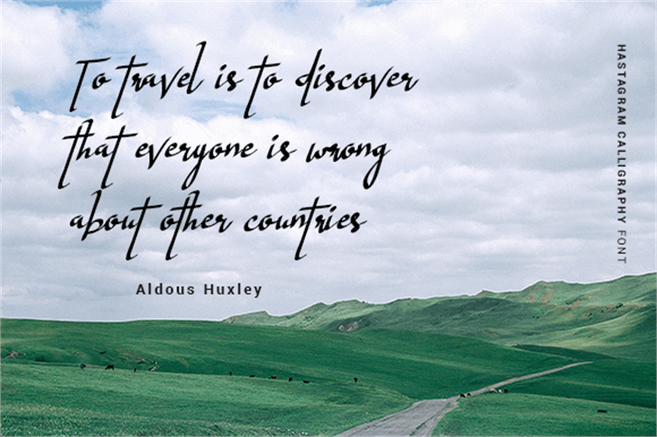 Hastagram Personal font插图4