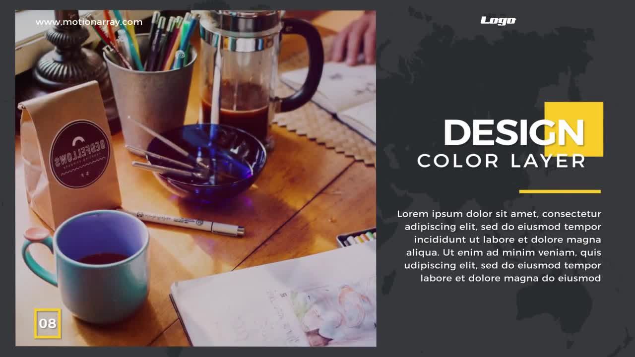 时尚的设计世界企业揭幕战素材库精选AE模板