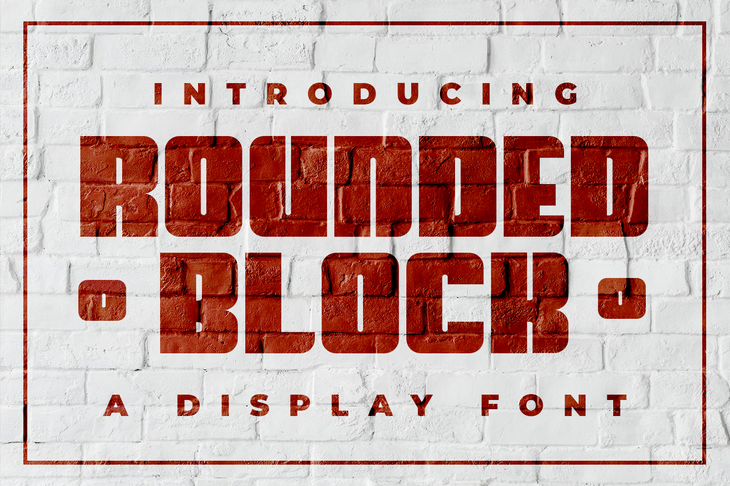 Rounded BlockLogo Font插图
