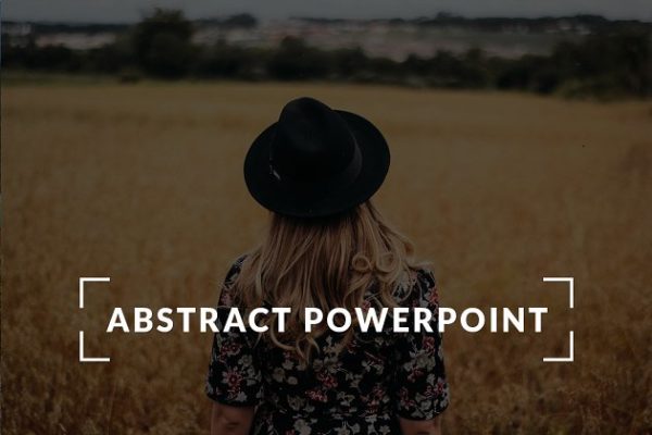 个人作品、团队&amp;产品介绍幻灯片模板 Abstract Presentation