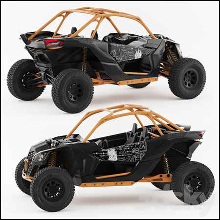 baggi can-am maverick 2019独行侠全地形车素材之家精选3D模型