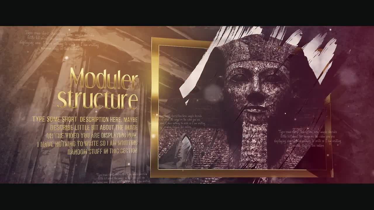 历史之旅ae文本过渡模板