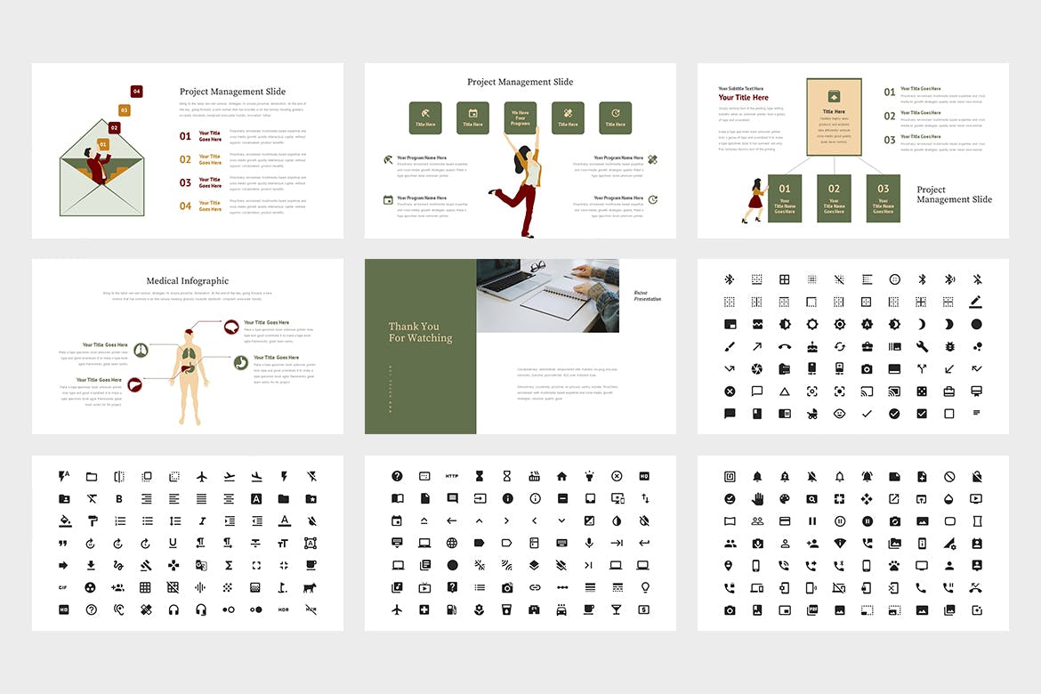 市场分析/市场调研报告PPT模板下载 Rozua : Vector Infographic Business Powerpoint插图(6)