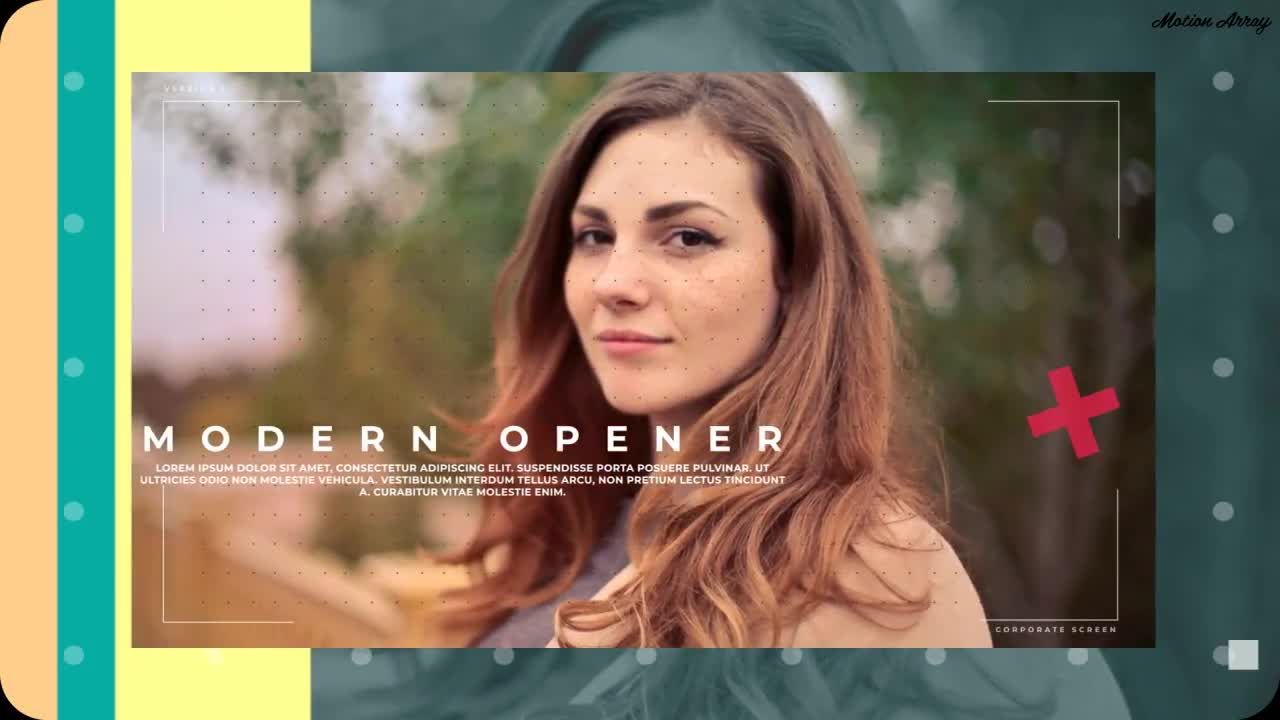 现代开场过渡效果动态动画素材库精选AE模板