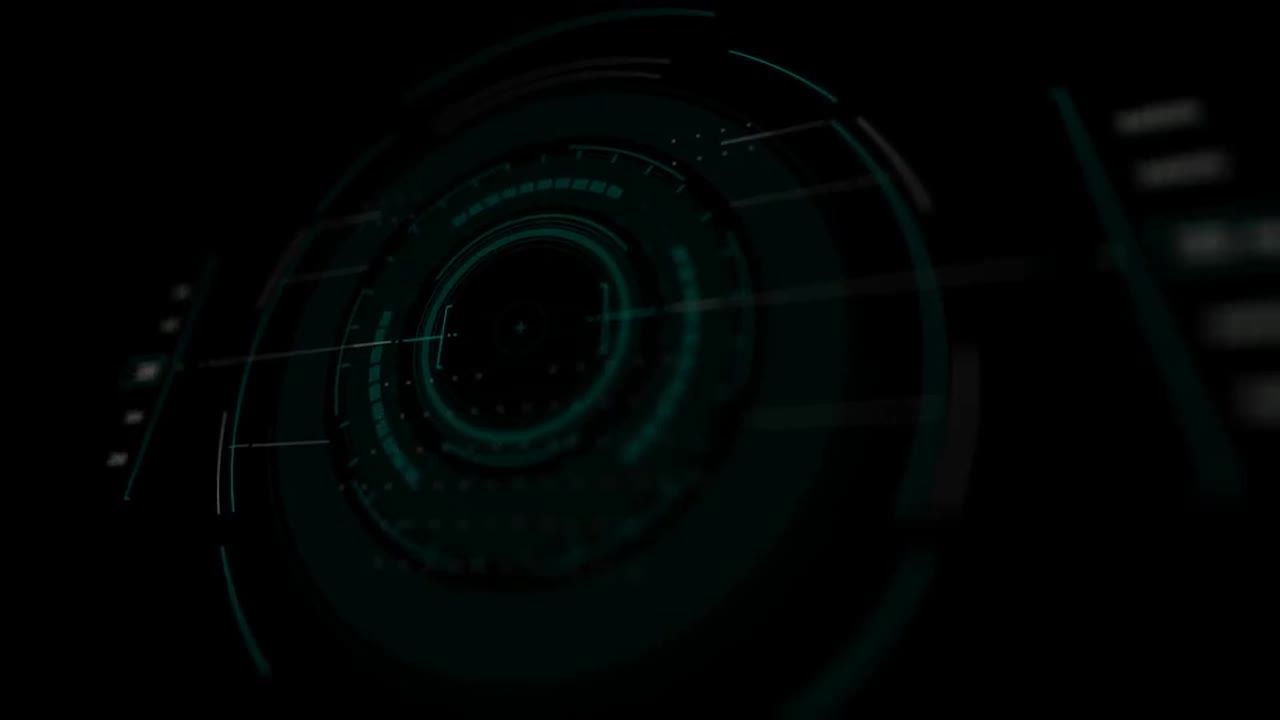 5个超现代动态动画HUD元素未来派素材库精选AE模板