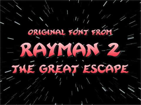 Rayman 2 font素材之家精选英文字体