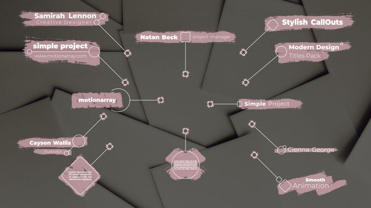 专业设计的文字动画素材库精选AE模板