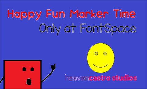 Happy Fun Marker Time font素材之家精选英文字体
