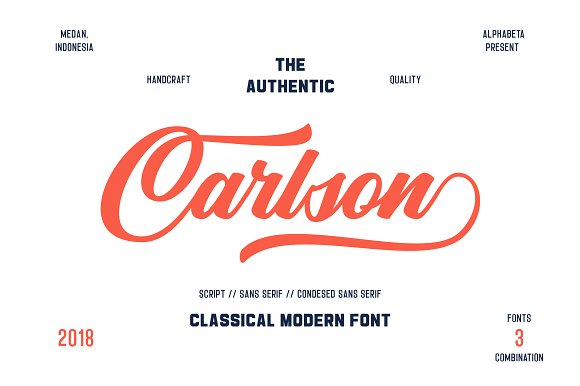 Carlson | 3 Font Combination素材之家精选英文字体