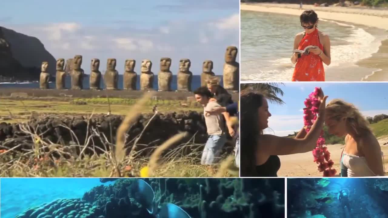 有节奏的夏季旅游照片素材库精选AE模板