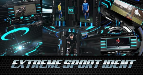体育运动竞技类节目片头素材库精选AE模板 Extreme Sport Ident – Broadcast Package