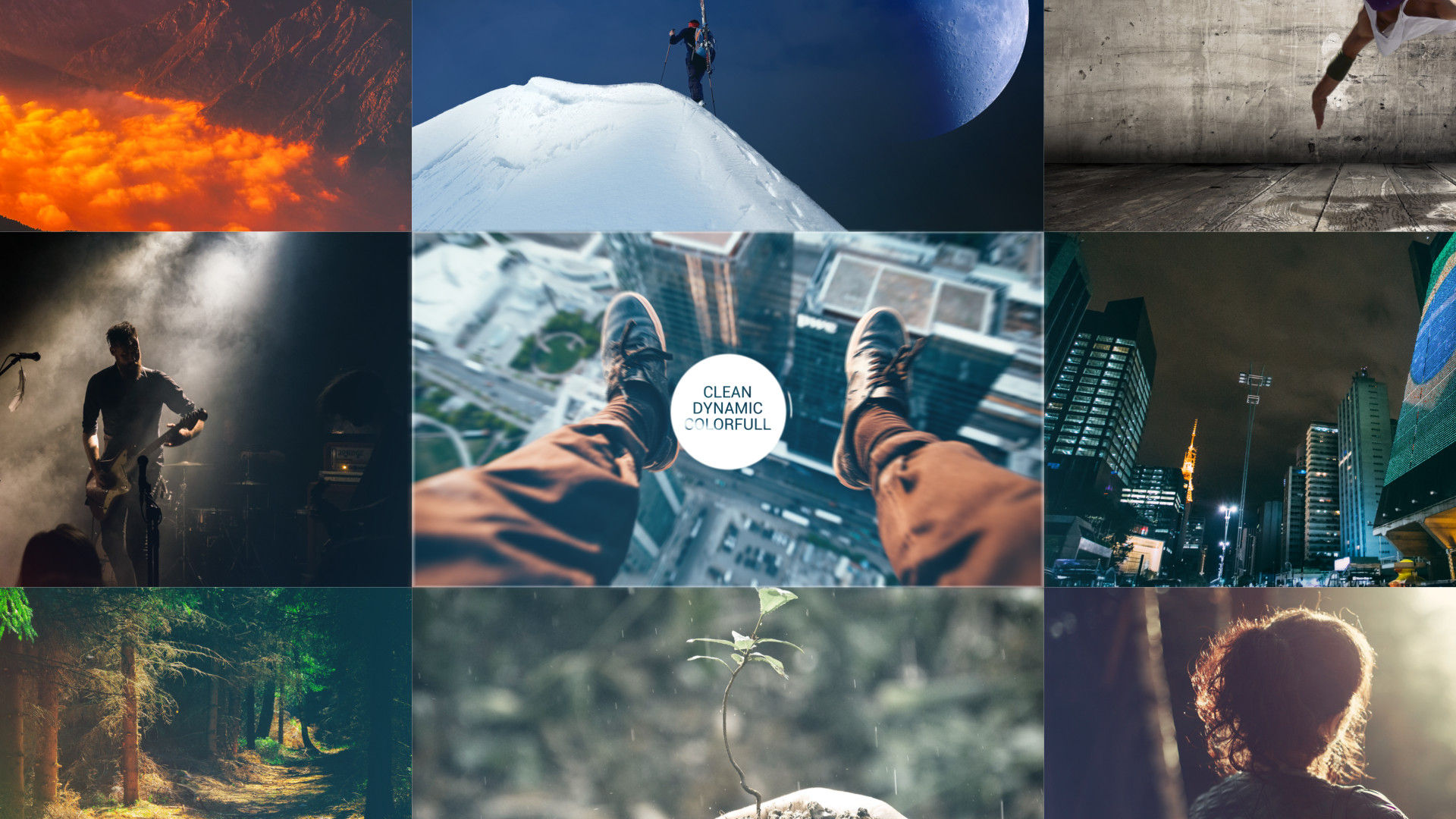 动态动画的运动幻灯片介绍素材库精选AE模板