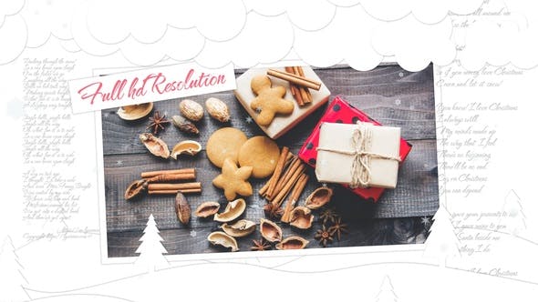 极简主义冬天主题幻灯片视频素材库精选AE模板 Minimal Winter Slideshow