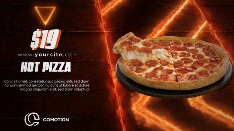 食品产品促销ae模板