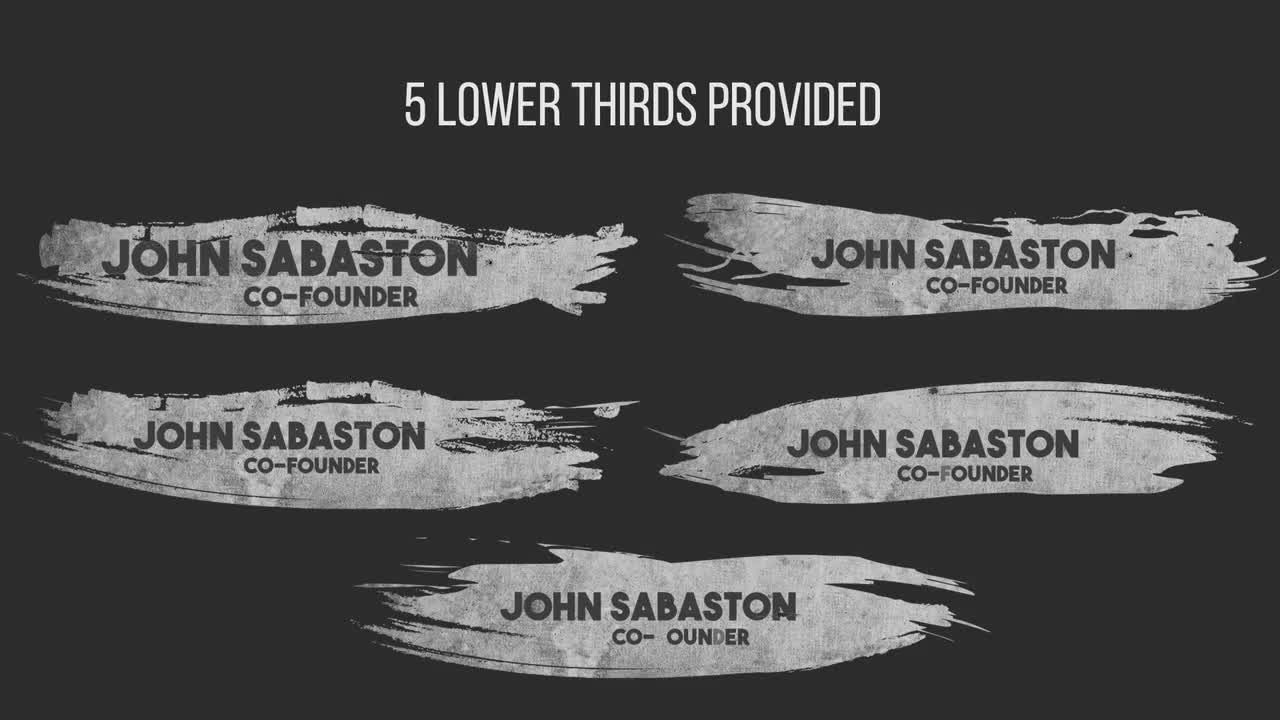 激烈下三分之一电影预告片素材库精选AE模板