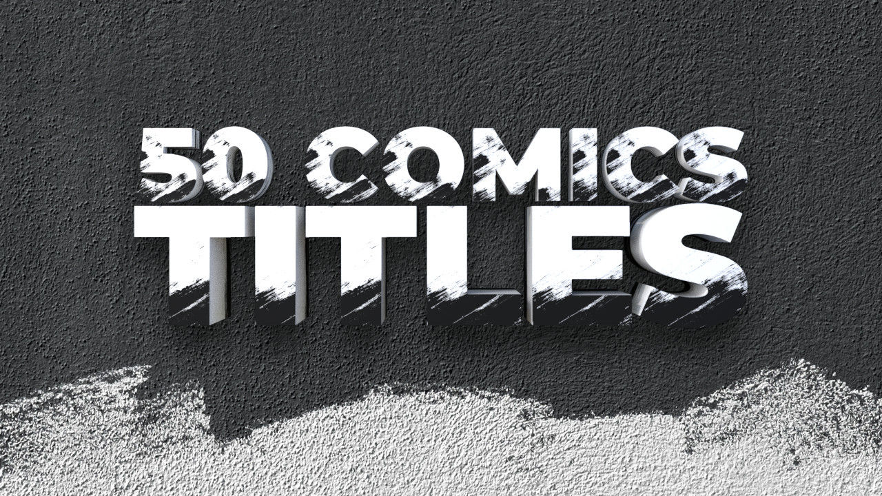 50个精美的漫画标题AE视频素材