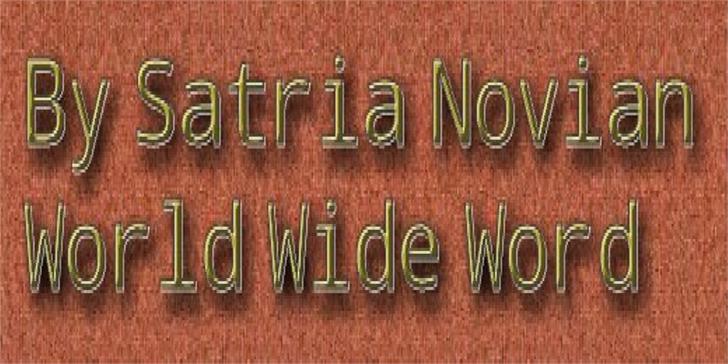 World Wide Word font插图