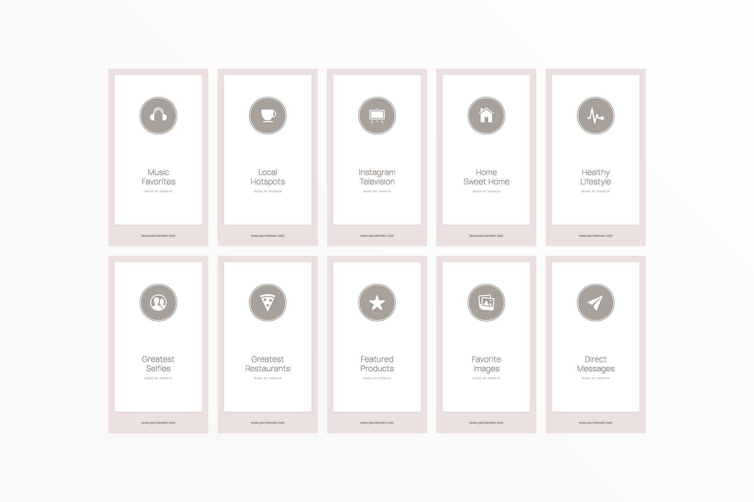 新媒体文章贴图设计模板素材库精选 Austria Instagram Highlights插图(13)