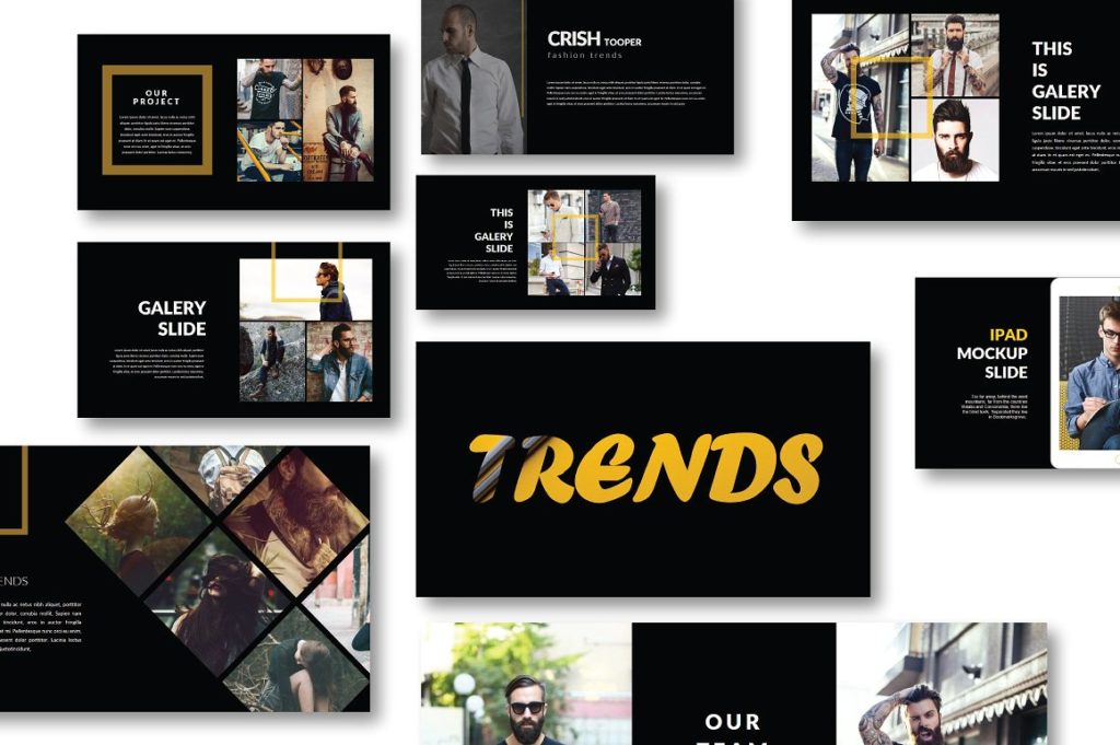 超帅气黑色系PPT模板下载[key]插图