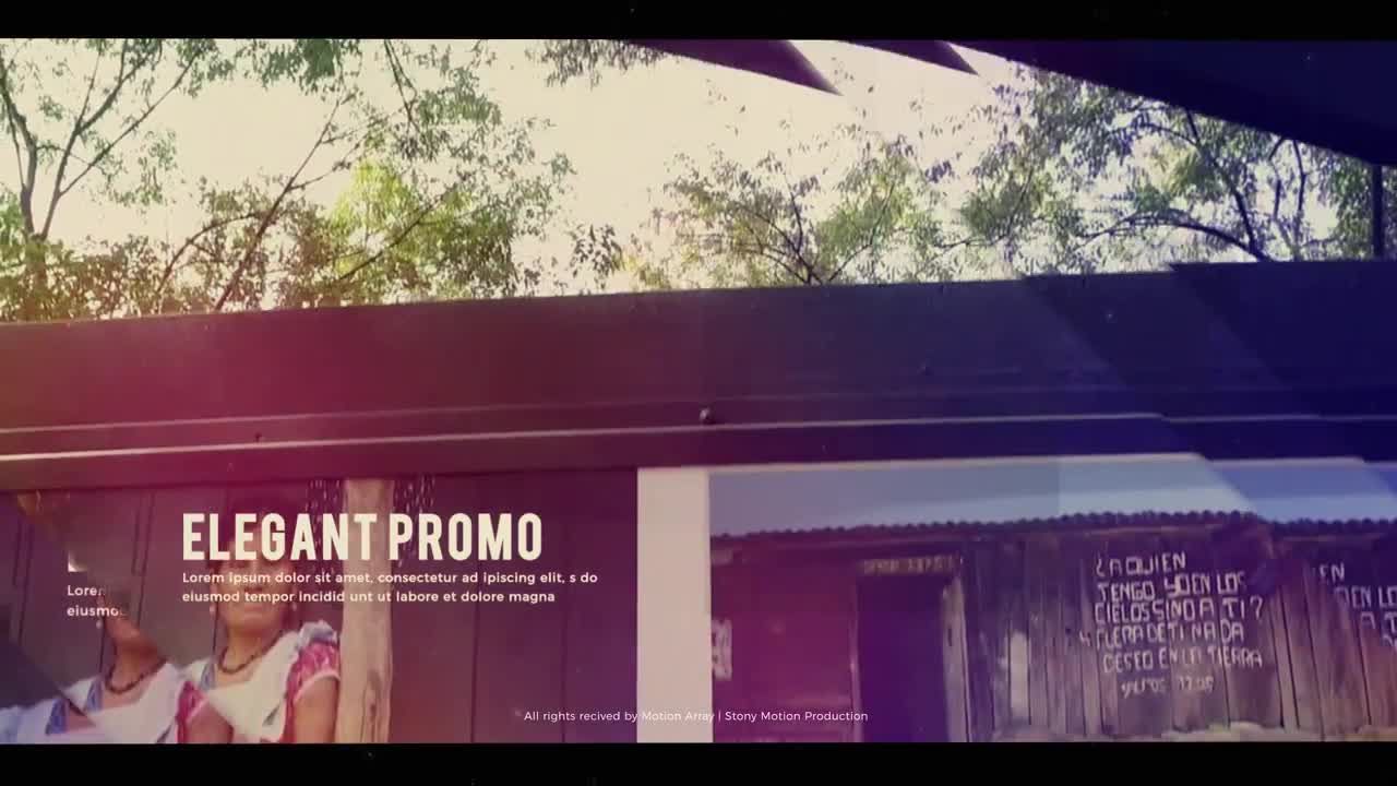 鼓舞人心的旅行照片展示素材库精选AE模板