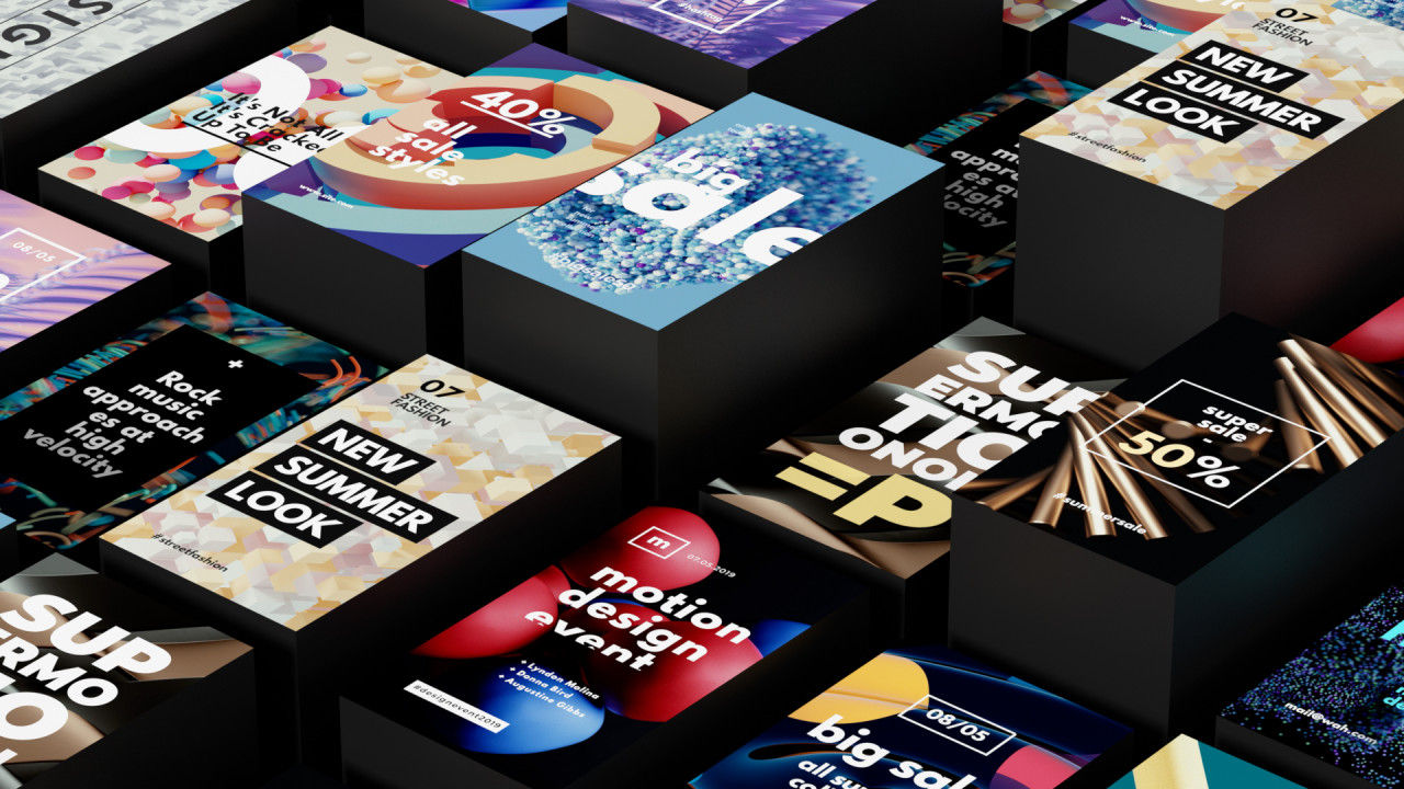 具有3D动画背景的20个故事素材库精选AE模板