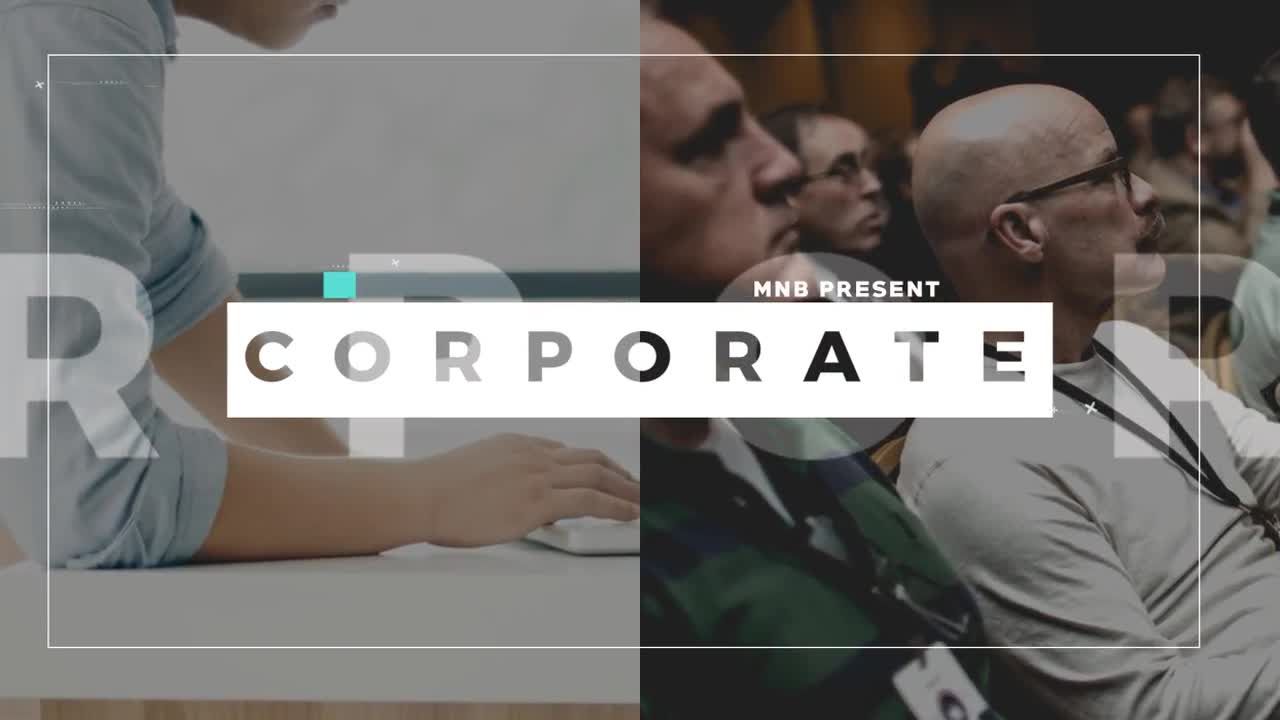 简洁时尚精美的企业开场白素材库精选AE模板