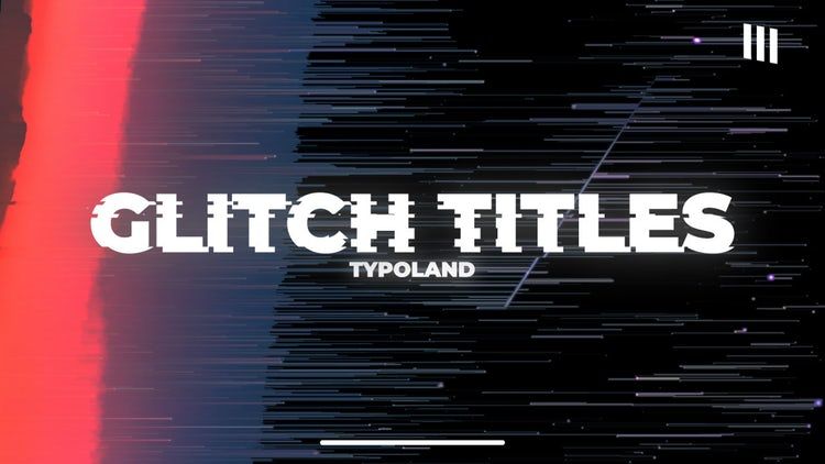 8个独特酷炫的失真标题素材库网精选fcpx模板