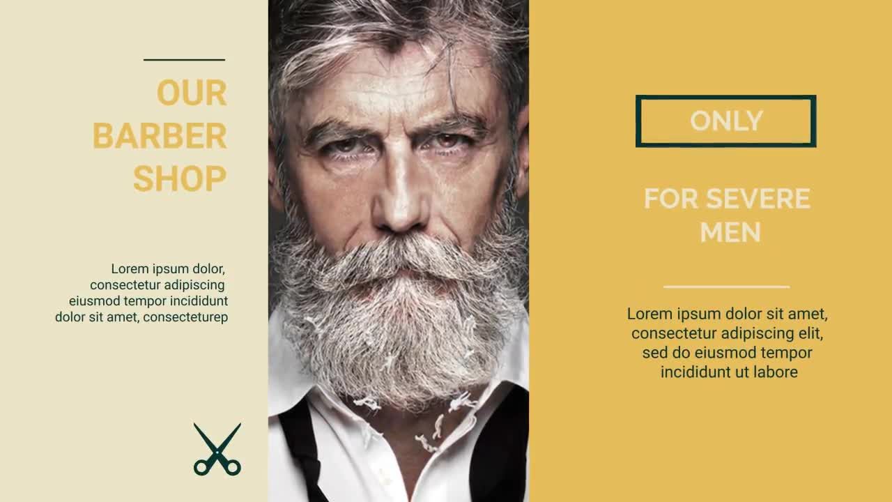 时尚的理发店促销素材库精选AE模板