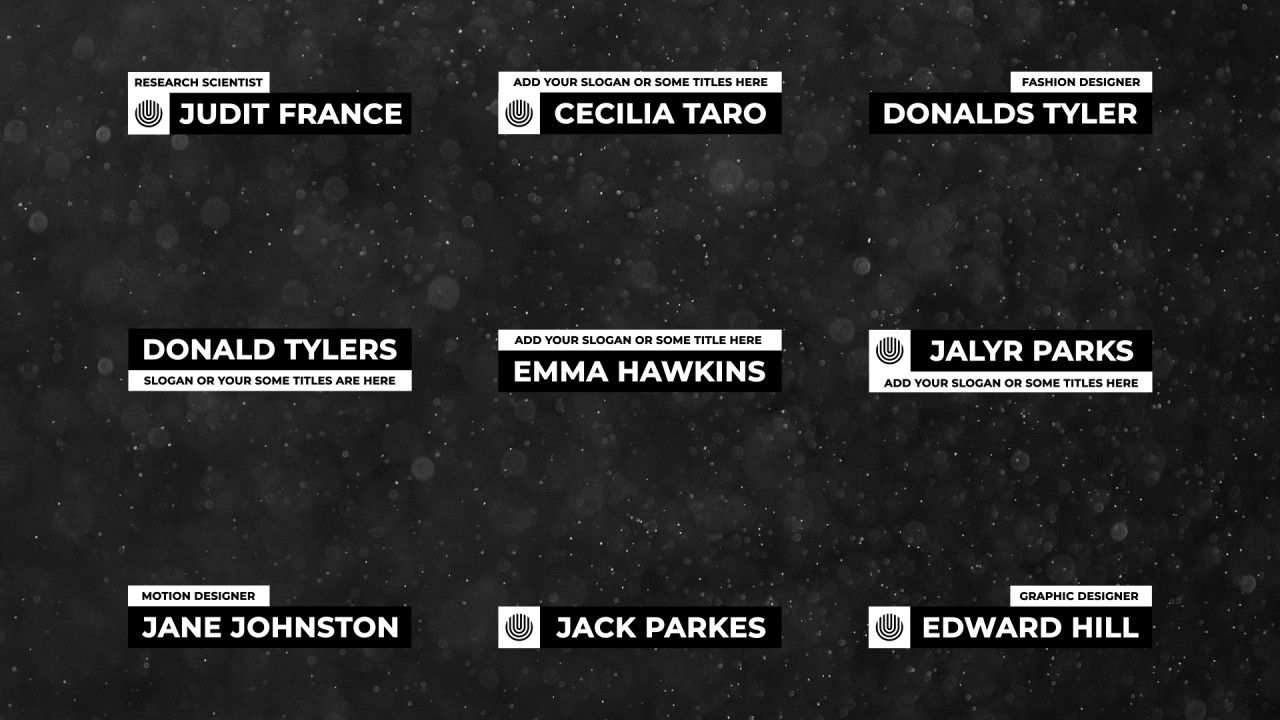 三分之二效果简洁素材库精选AE模板