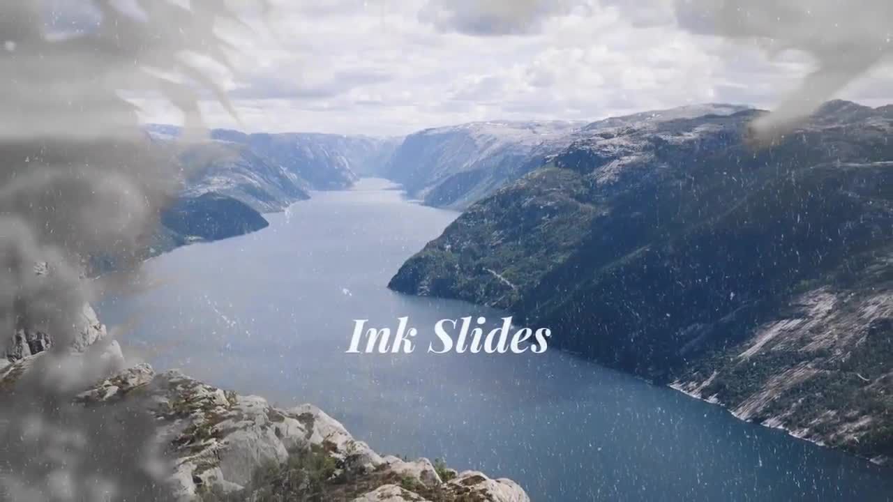 具有平滑专业的外观的墨水幻灯片素材库精选AE模板