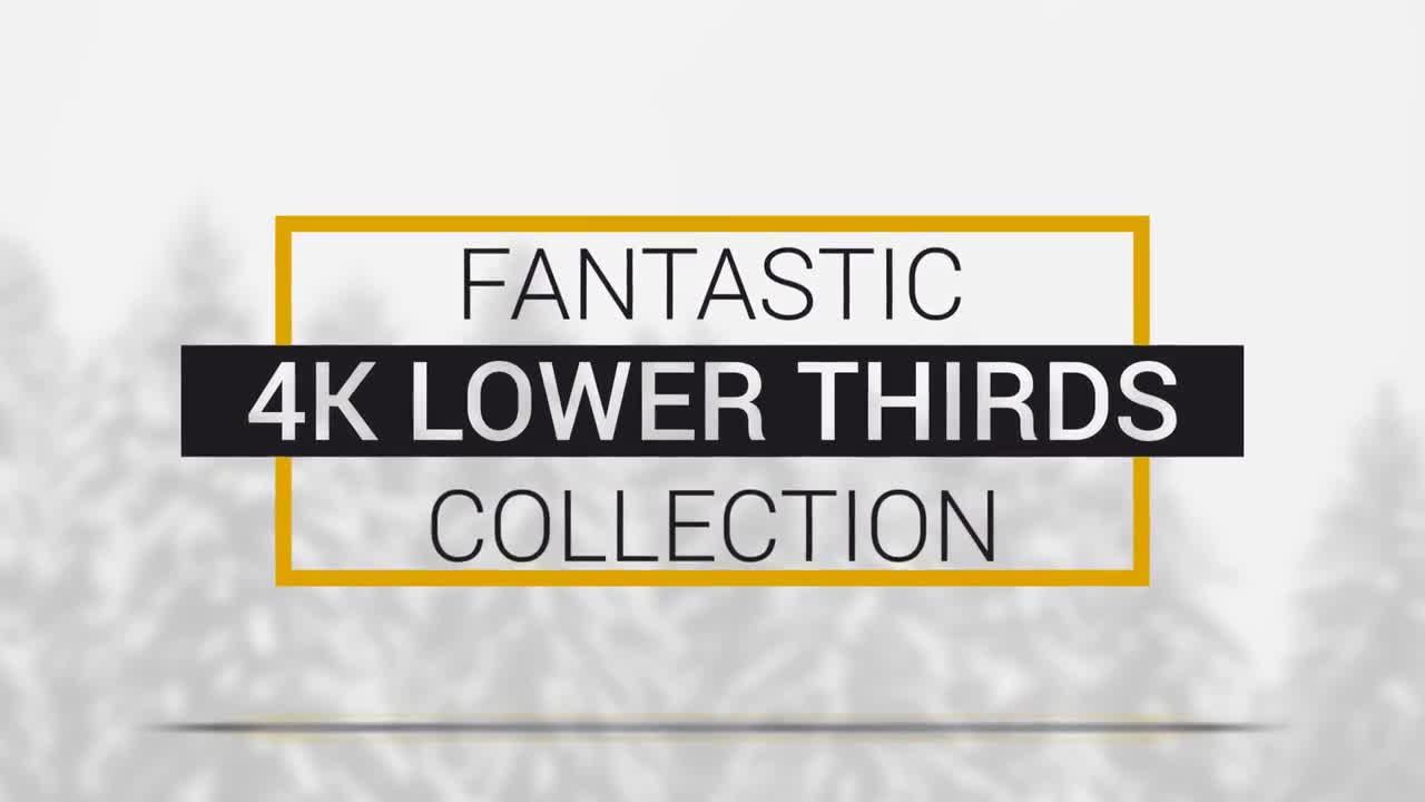 12个简约时尚的4K全屏动画标题素材库精选AE模板