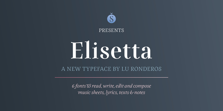 Elisetta Font Family素材之家精选英文字体