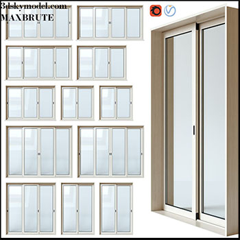 推拉窗户素材之家精选3D模型