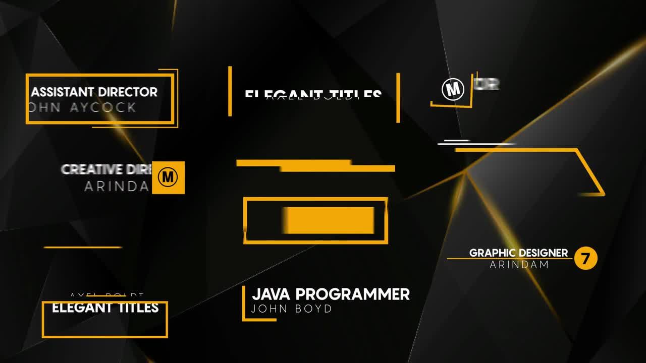 11个最小标题素材库精选AE模板
